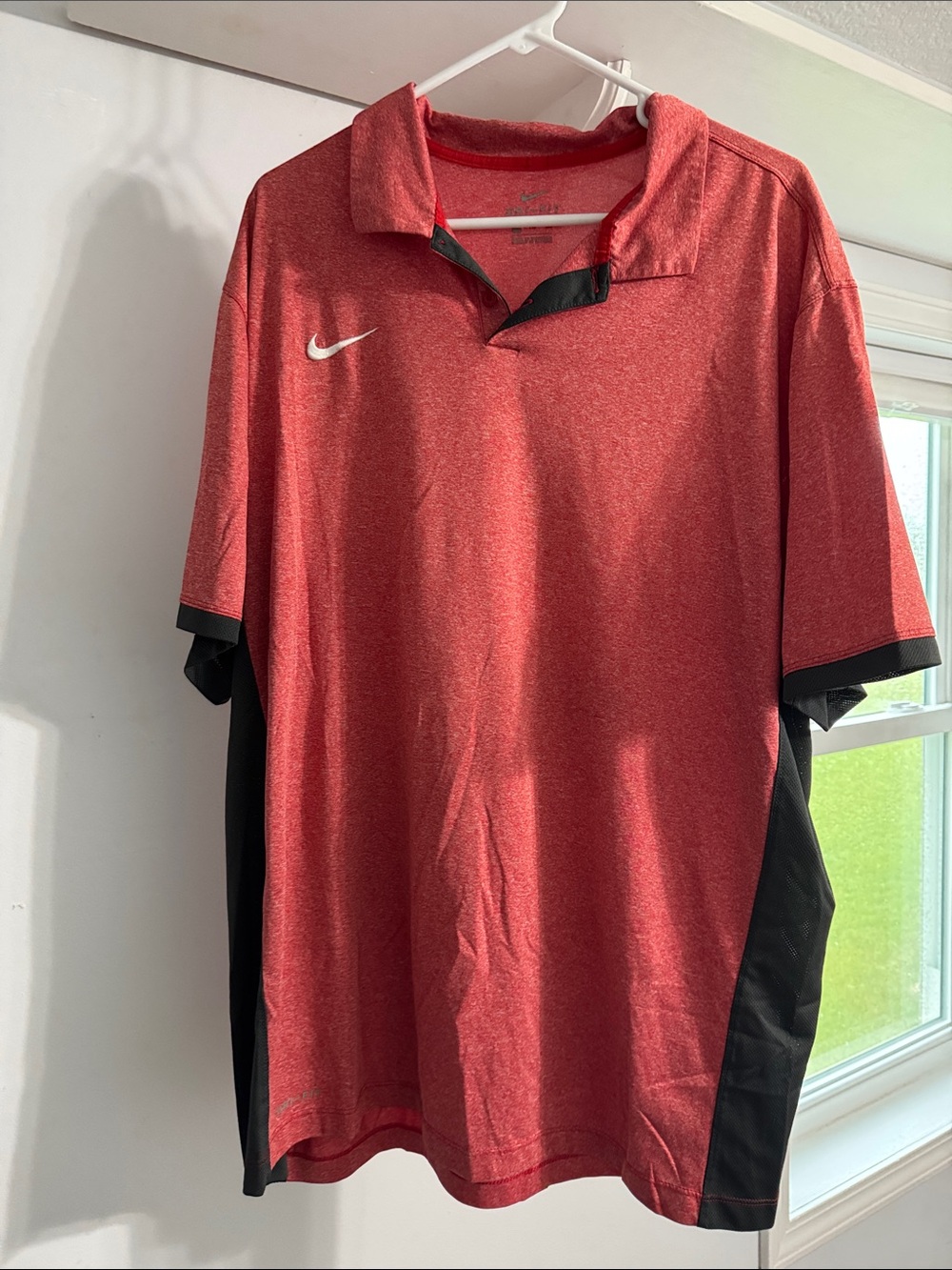Nike Red and Black Men’s Polo Shirt